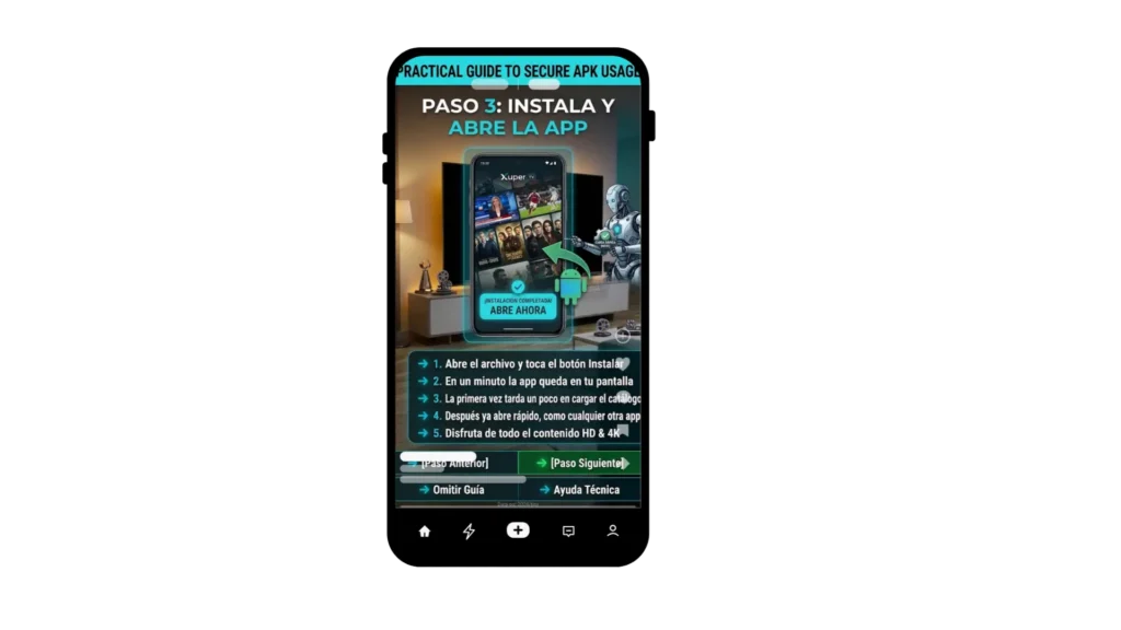 Instala y Abre la App
